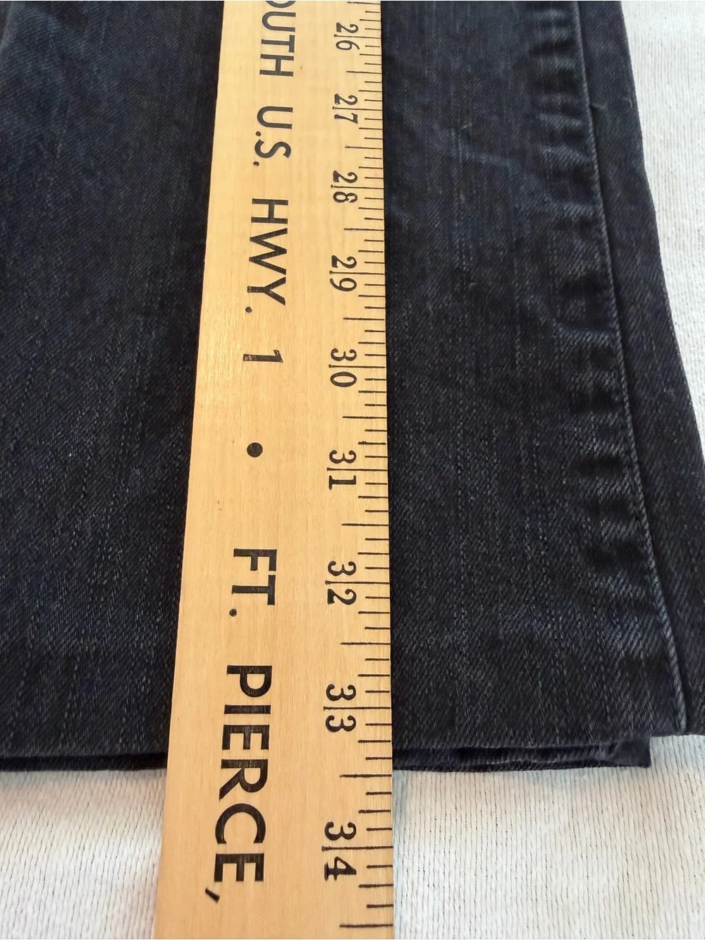 LRL Ralph Lauren Charcoal Black‎ Cropped Jeans Size 4 Classic Stretch Denim